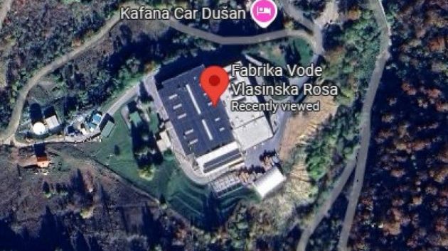 Fabrika vode Vlasinska Rosa Topli Do Surdulica