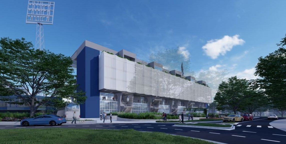 Istočna tribina Gradskog stadiona Podgorica