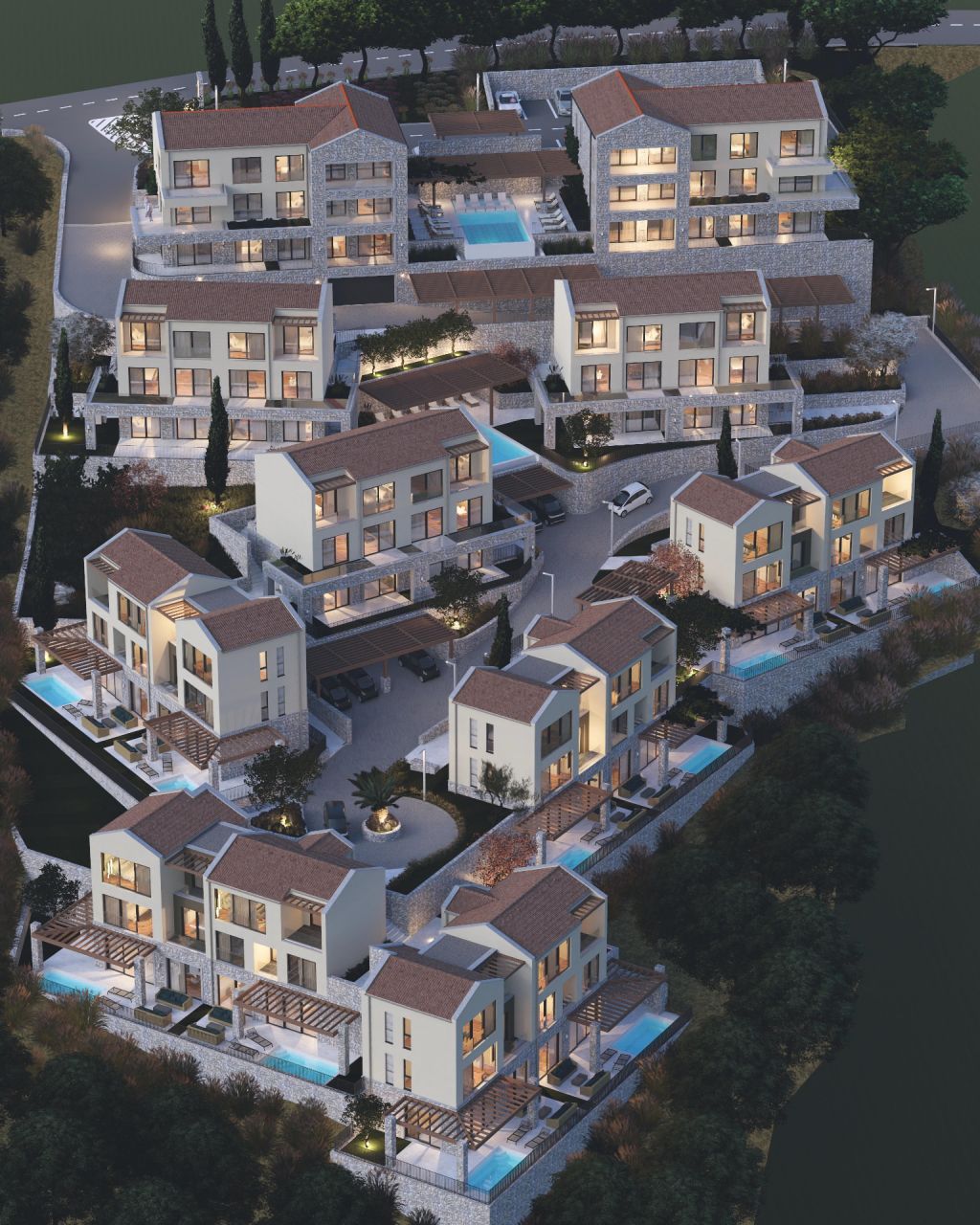 Stambeni kompleks Lapčići Village Budva