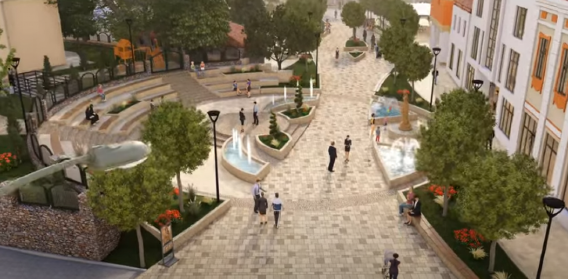 Trg i centralna pešačka zona Lebane