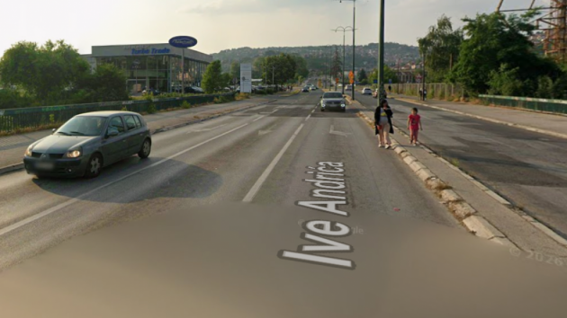 Most preko Miljacke Ive Andrića IX transverzala Sarajevo