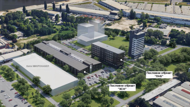 Poslovne zgrade HSN i LAB u kompleksu Novkabel Novi Sad