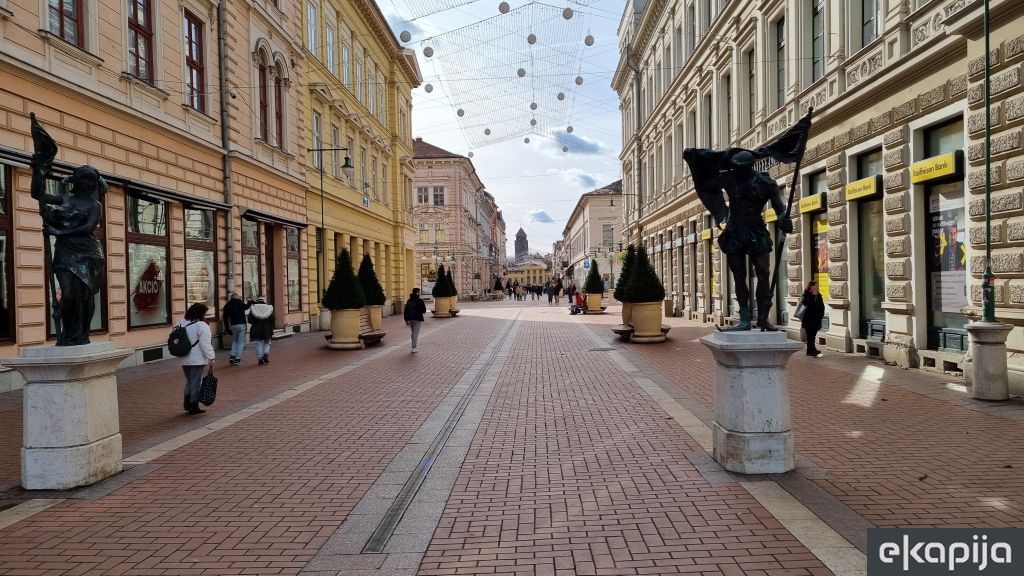 pešačka ulica Karaš Segedin