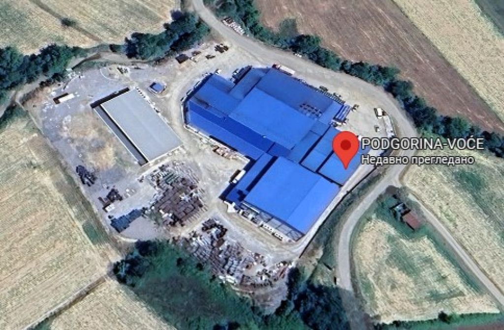 Proizvodni pogon za preradu voća Podgornia Voće Lopatanj Osečina