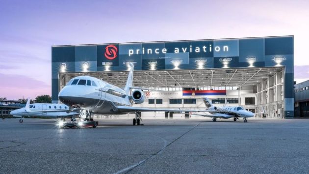 hangar Prince Aviation Aerodrom Nikola Tesla Beograd