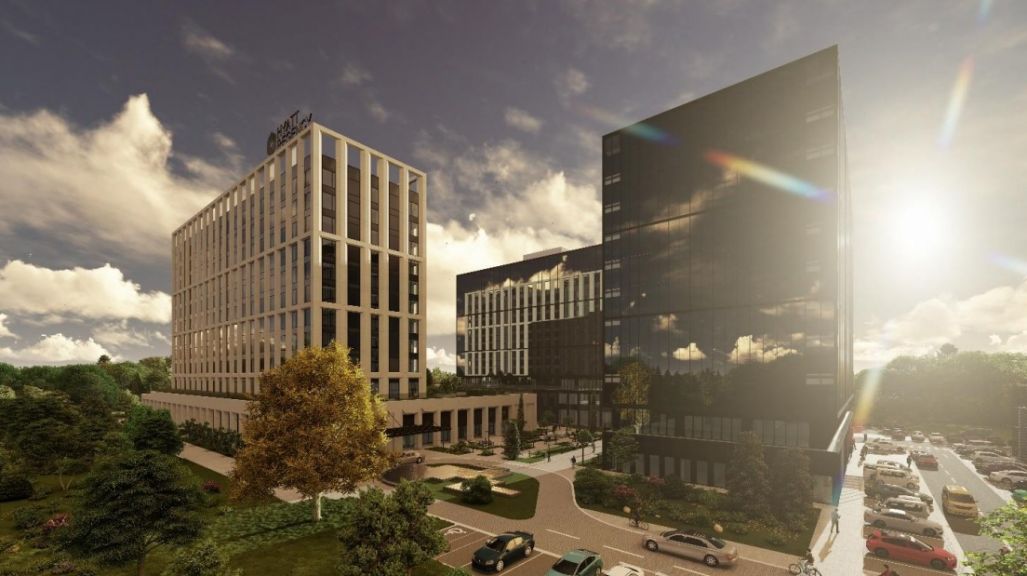 Trinity park i Hotel Hyatt regency Novi Sad